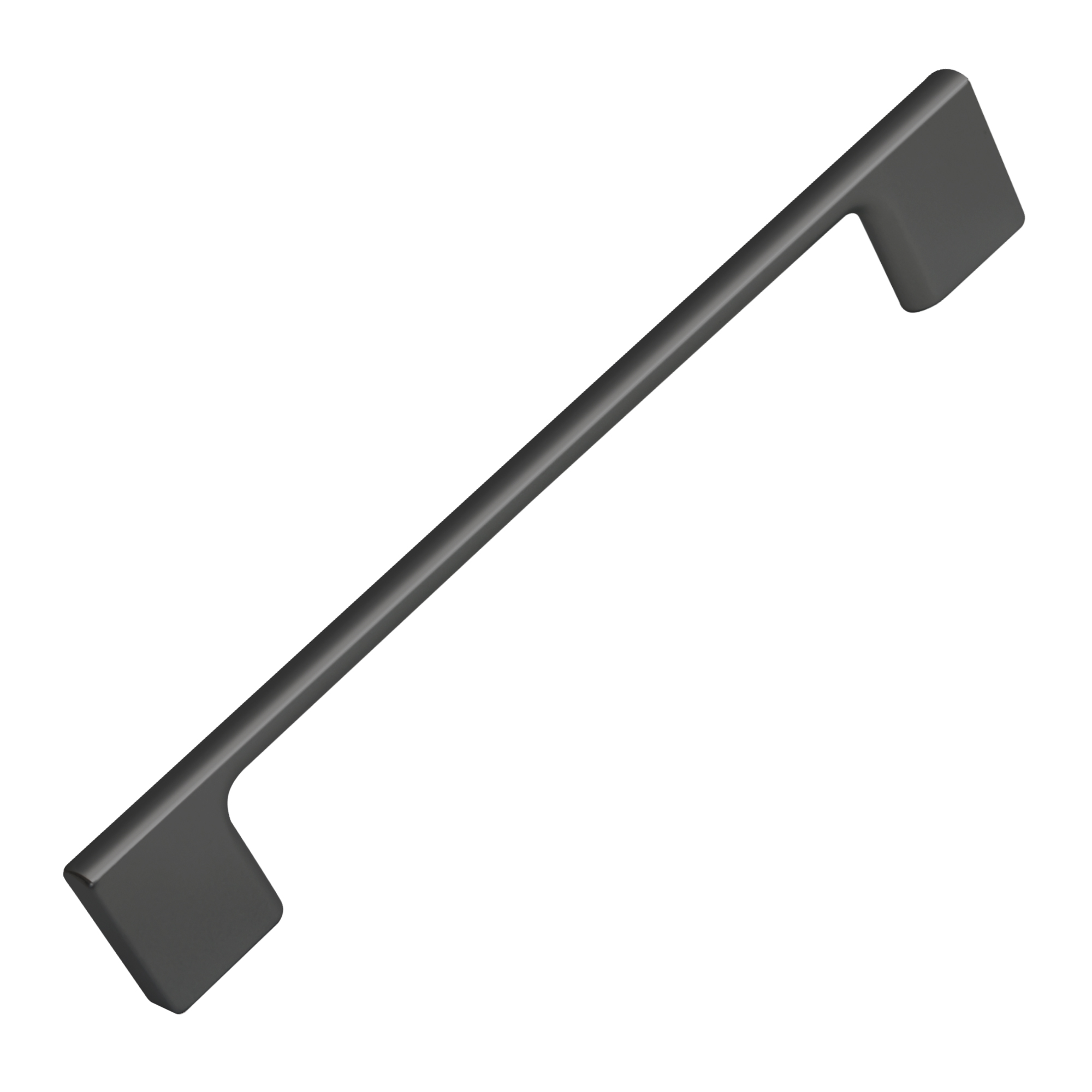 Poignée de meuble abs entraxe 160 mm peint noir mat lot de 36 piéces