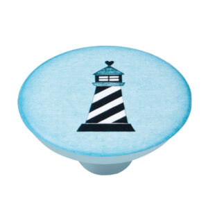 Bouton de meuble abs diamètre 50 mm sérigrafié phare lot de 36 piéces – Bleu