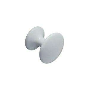 Bouton de meuble en zamac finition blanc brillant diamètre 25 mm – Zamak