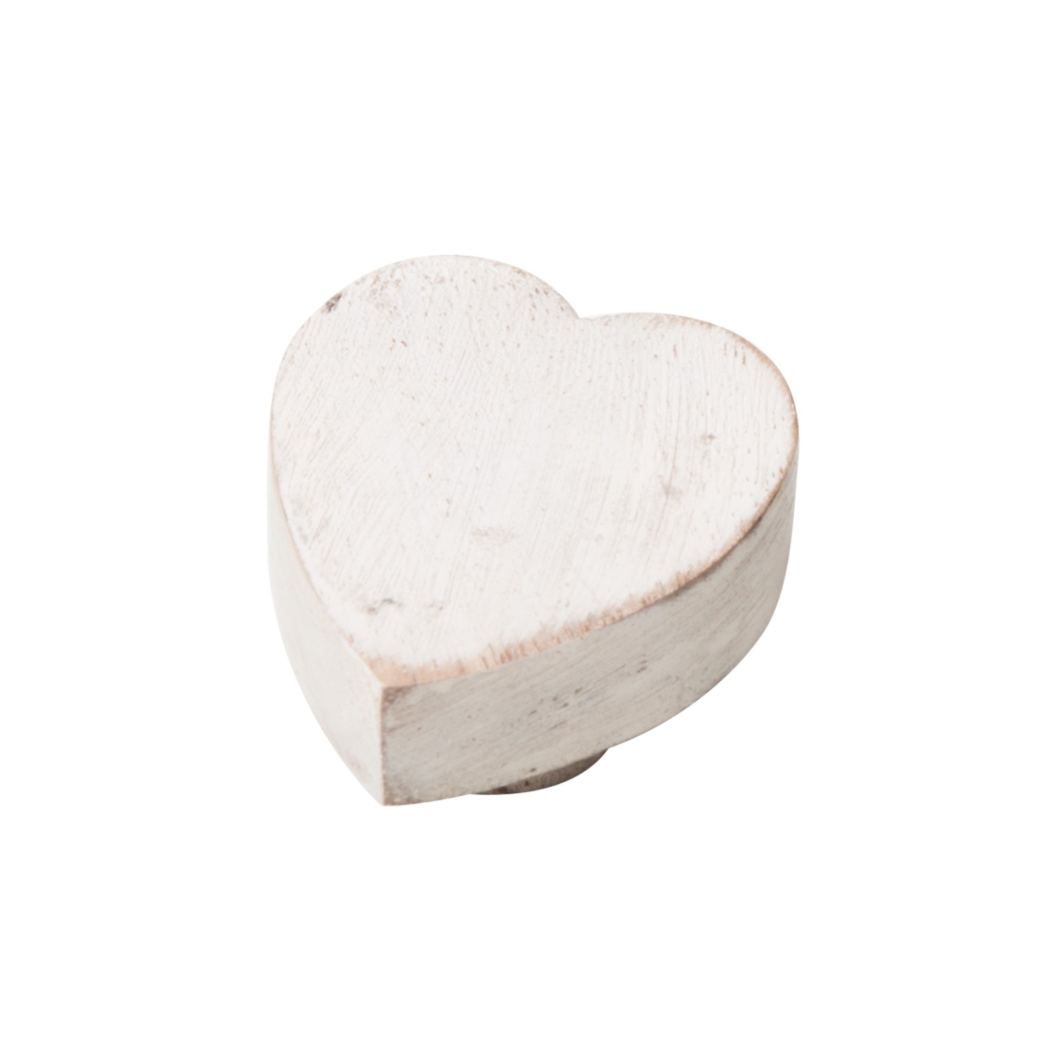 Bouton de meuble bois diamètre 35mm bois mango décapé blanc lot de 36 piéces