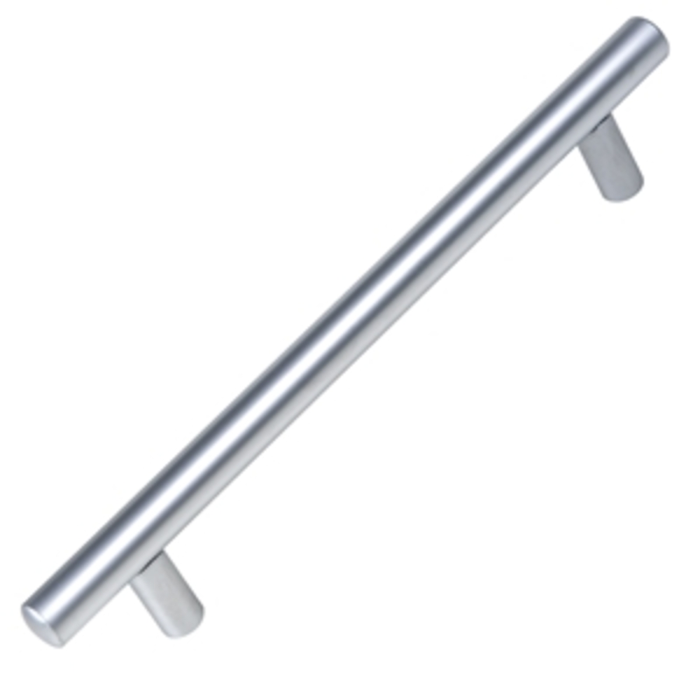 Poignée de meuble zamac entraxe 128 mm chrome mat lot de 12 piéces - Gris / argent, Zamak