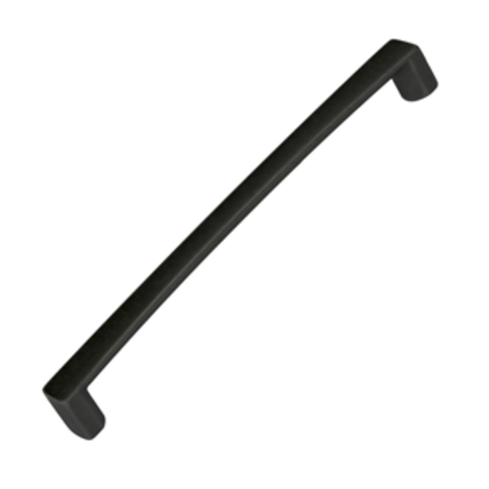 Poignée de meuble zamac entraxe 160 mm peint noir mat lot de 12 piéces - Zamak