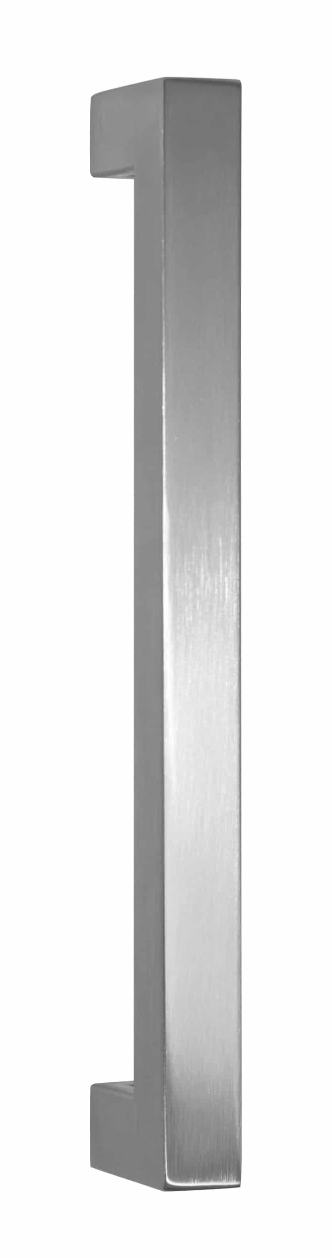 Poignée de tirage Carrée 20x20 mm - Entraxe=200 mm - INOX 304 Laqué RAL 9005 Noir Mat - Acier inoxydable