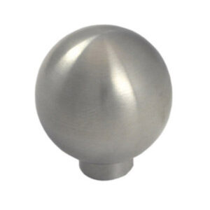Bouton de meuble acier nickel brossé diamètre 25 mm lot de 12 piéces – Gris / argent, Acier nickelé