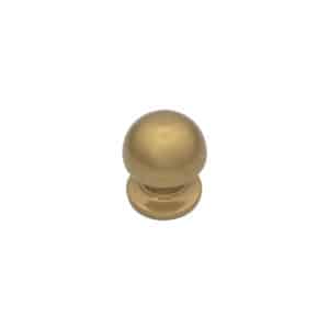 Bouton tirant de porte fixe Ø50 mm en aluminium Bronze poli – breveté – Jaune / doré