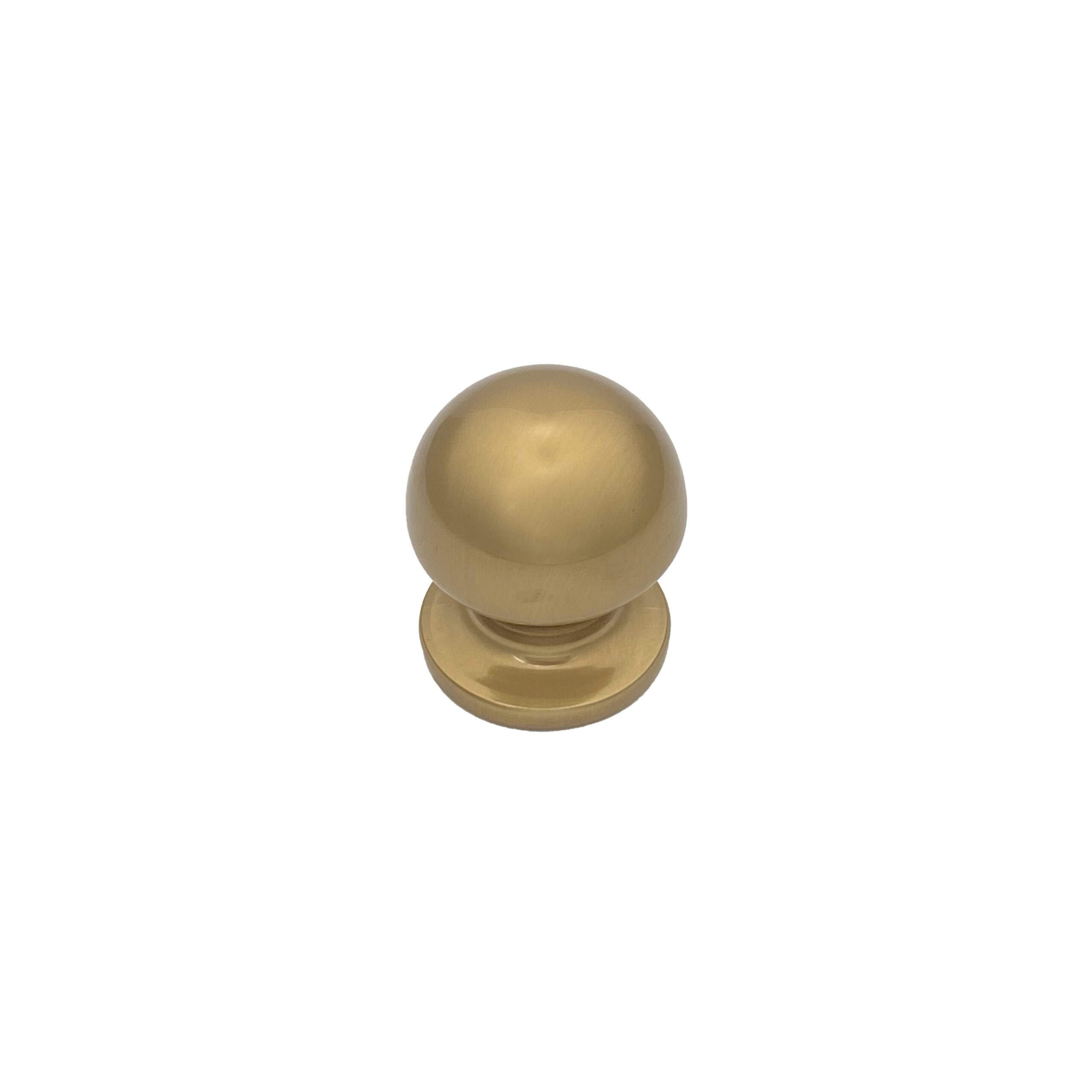 Bouton tirant de porte fixe Ø50 mm en aluminium Bronze poli - breveté - Jaune / doré