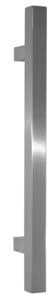 Poignée de tirage Carrée 25×25 mm – Entraxe=350 – S=70 – L=500 mm – INOX 304 Laqué RAL 9005 Noir Mat – Acier inoxydable