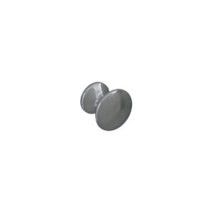 Bouton de meuble en zamac finition chrome brillant diamètre 25 mm – Gris / argent, Zamak