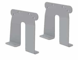 Banc de Jardin, 2 supports Droite et Gauche Gris – Gris / argent, Acier