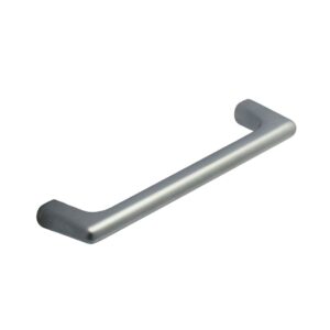 Poignée de meuble en zamac finition chrome mat e 96 mm – Gris / argent, Zamak