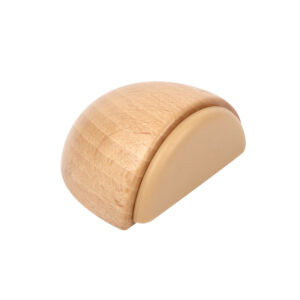 Butée de porte en bois hétre 49×38 mm lot de 24 piéces – Beige