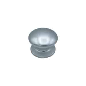 Bouton tirant de porte fixe Ø80 mm en aluminium Argent poli – breveté – Gris / argent