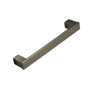 Poignée de meuble en zamac finition nickel satiné e 128 mm – Gris / argent, Zamak