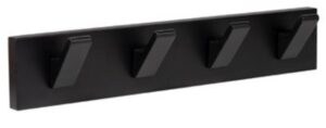 Porte manteau bois noir 4 crochets bois noirs lot de 3 piéces