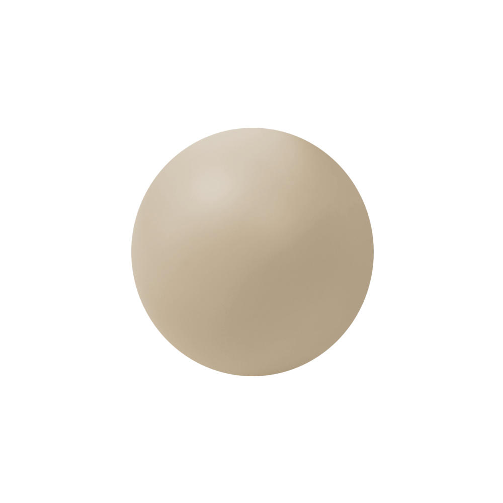 Bouton de meuble bois diamètre 40 mm laqué sable lot de 24 piéces - Beige