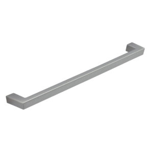 Poignée de meuble en zamac finition chrome mat e 320 mm – Gris / argent, Zamak