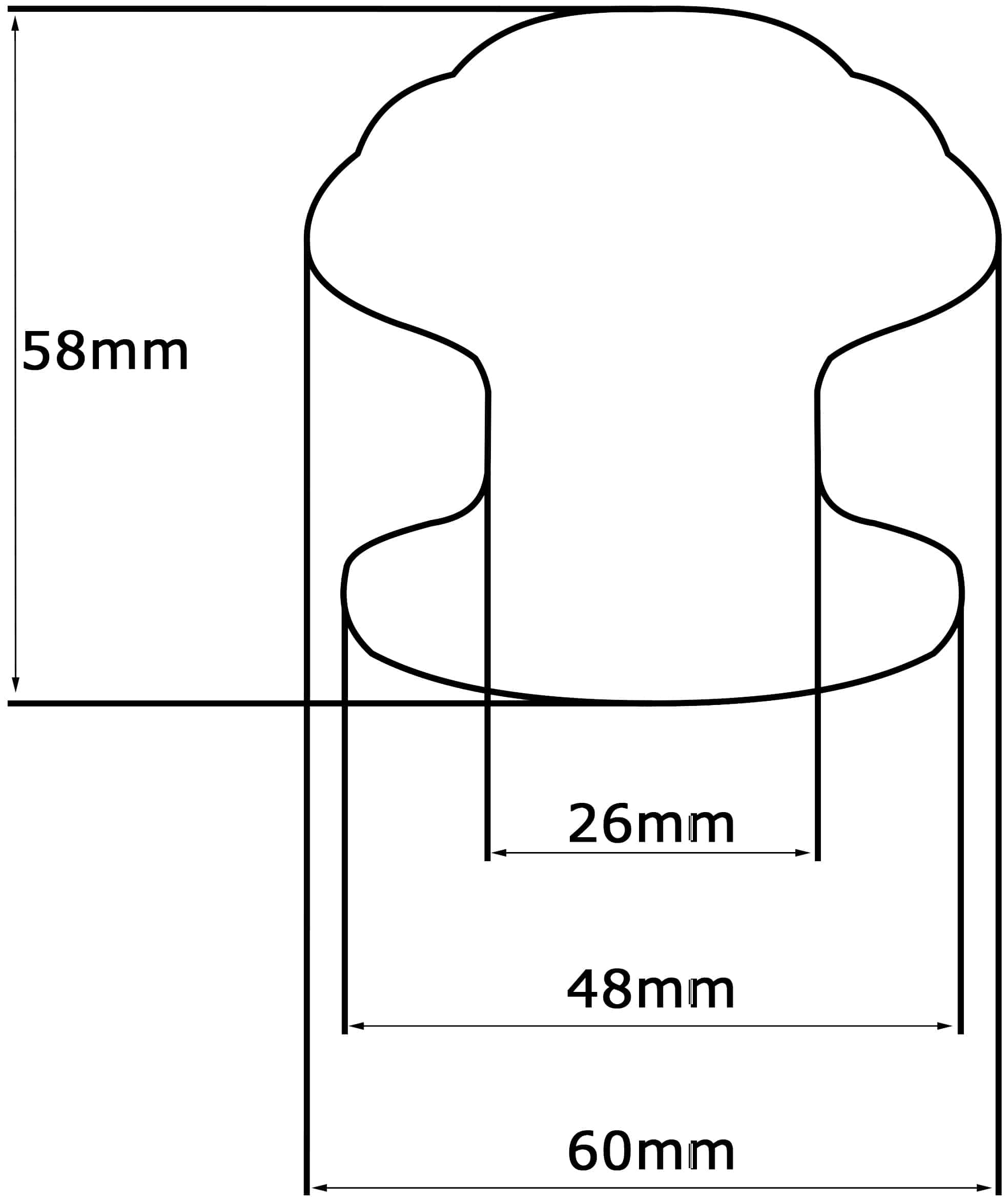 Bouton tirant de porte fixe Ø60 mm en aluminium Or satiné - breveté - lot de 6 Bouton - Jaune / doré – Image 5