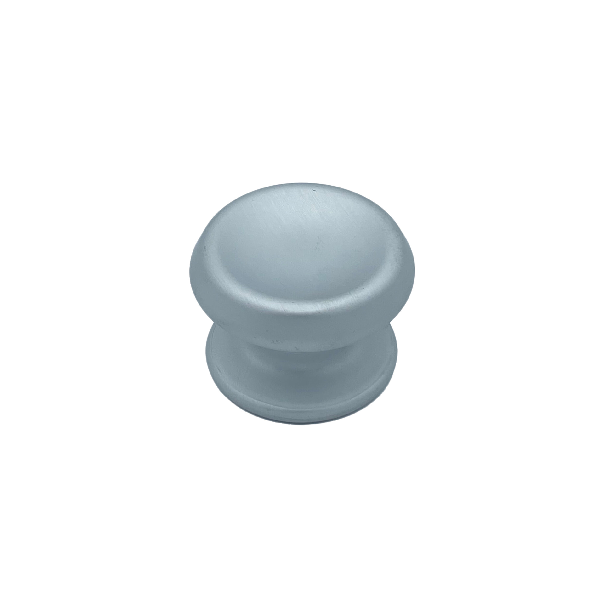 Bouton tirant de porte fixe Ø80 mm en aluminium Gris argent - breveté - Gris / argent