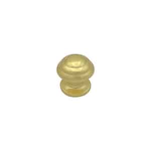 Bouton tirant de porte fixe Ø60 mm en aluminium Or poli – breveté – Jaune / doré