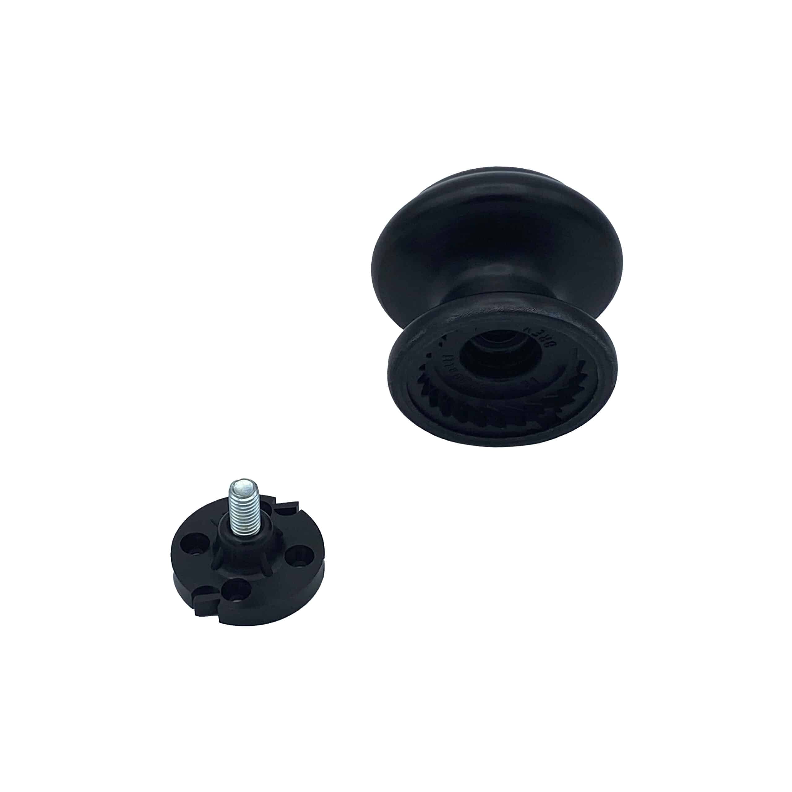 Bouton tirant de porte fixe Ø70 mm en aluminium Noir - breveté - lot de 6 Bouton - Jaune / doré - immagine 3