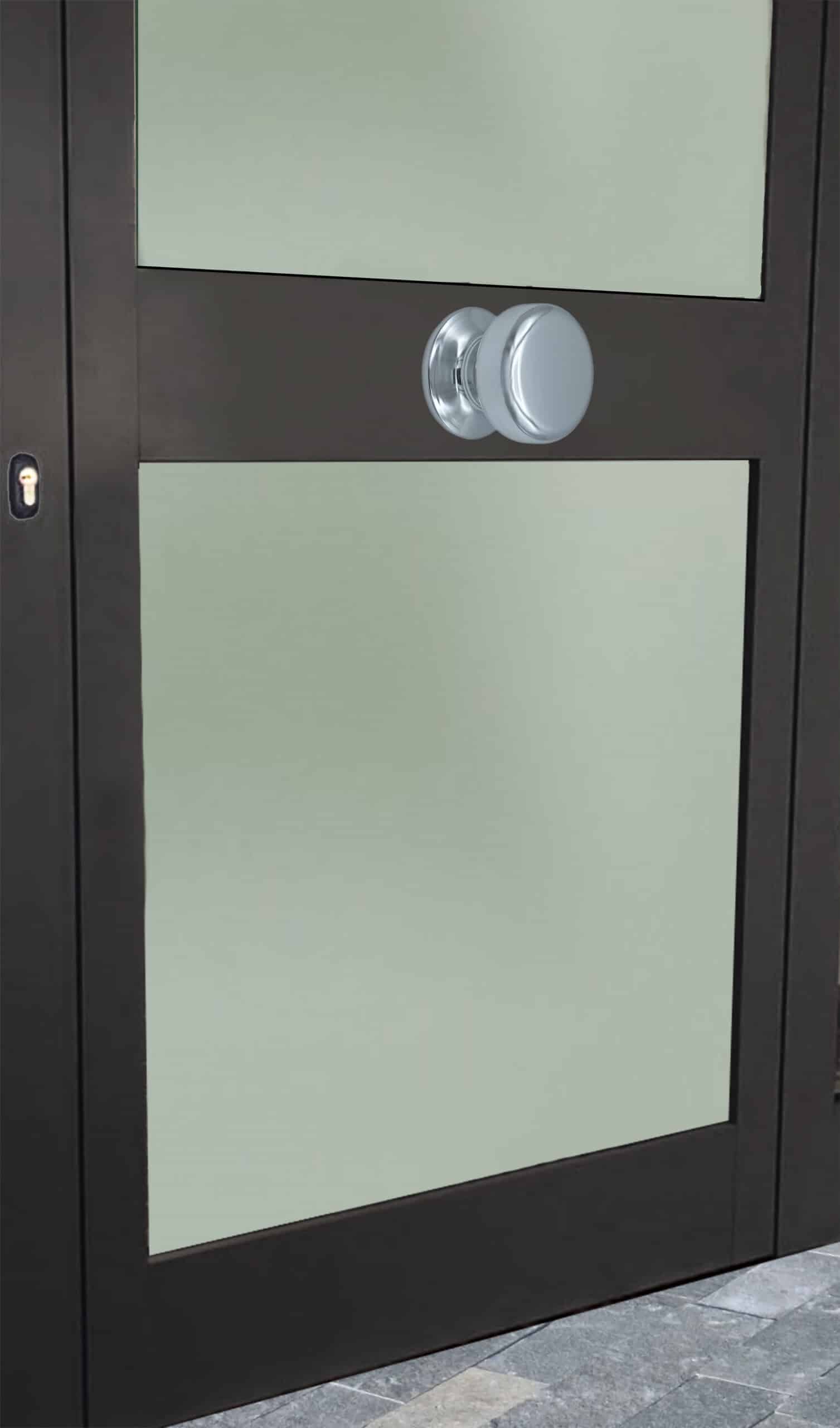 Bouton tirant de porte fixe Ø70 mm en aluminium Argent poli - breveté - lot de 6 Bouton - Gris / argent - immagine 4