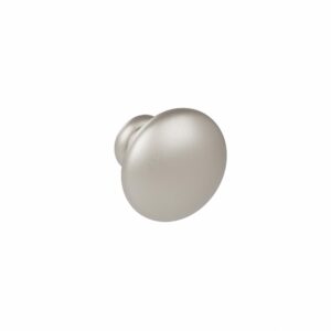 Bouton pour meuble en zamac Diamètre 35mm nickel galvanisé – Gris / argent, Zamak