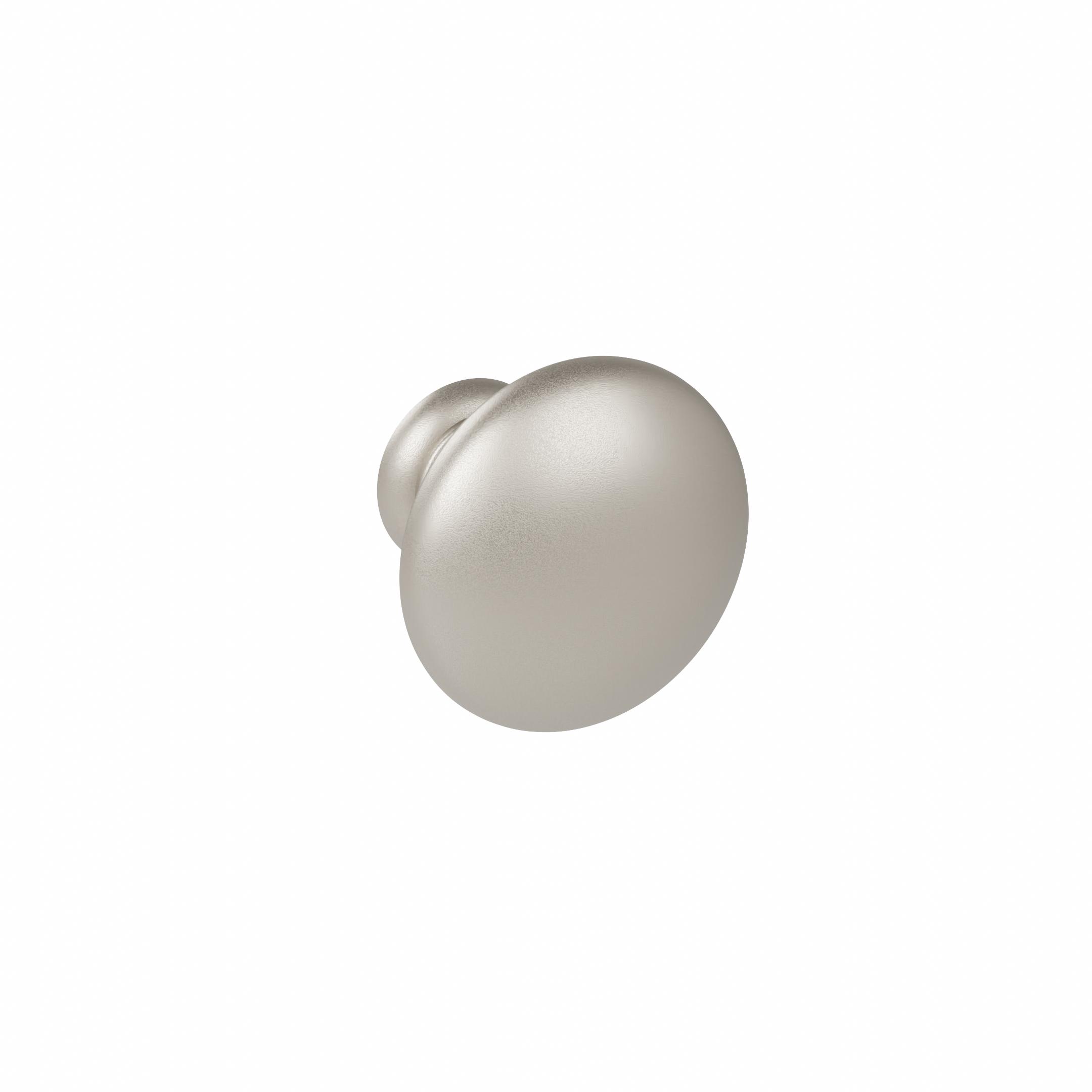 Bouton pour meuble Diamètre 35mm en zamac nickel galvanisé Lot de 25 - Gris / argent, Zamak