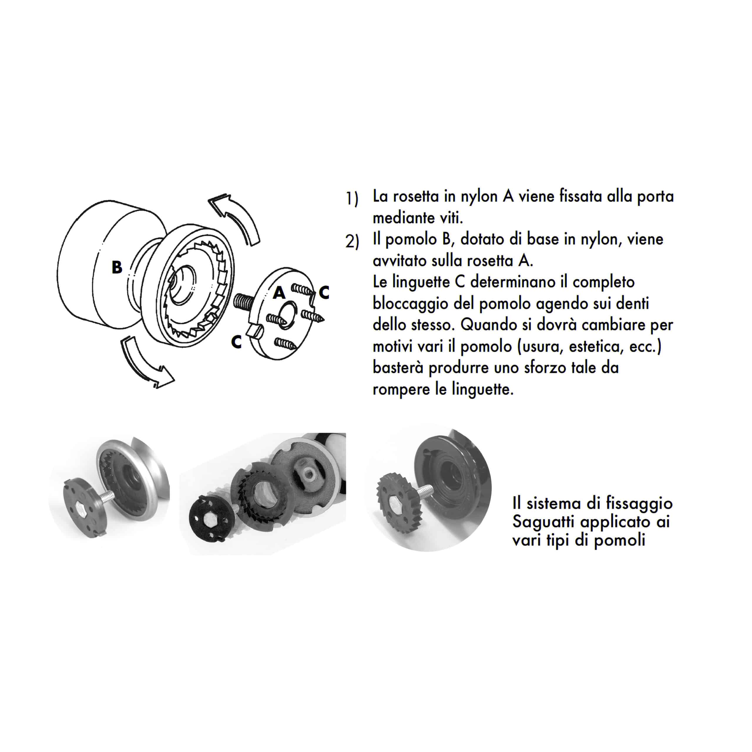 Bouton tirant de porte fixe Ø80 mm en aluminium Bronze satiné - breveté - Orange / cuivré - immagine 6
