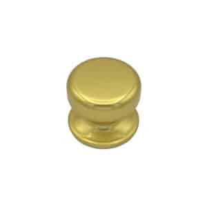 Bouton tirant de porte fixe Ø70 mm en aluminium Or poli – breveté – Jaune / doré