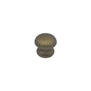Bouton tirant de porte fixe Ø60 mm en aluminium Bronze satiné – breveté . – Orange / cuivré