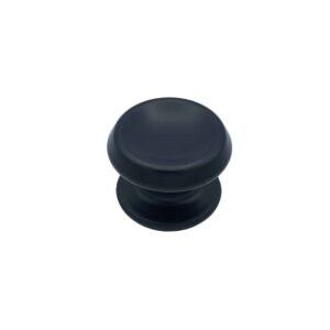 Bouton tirant de porte fixe Ø80 mm en aluminium Noir – breveté