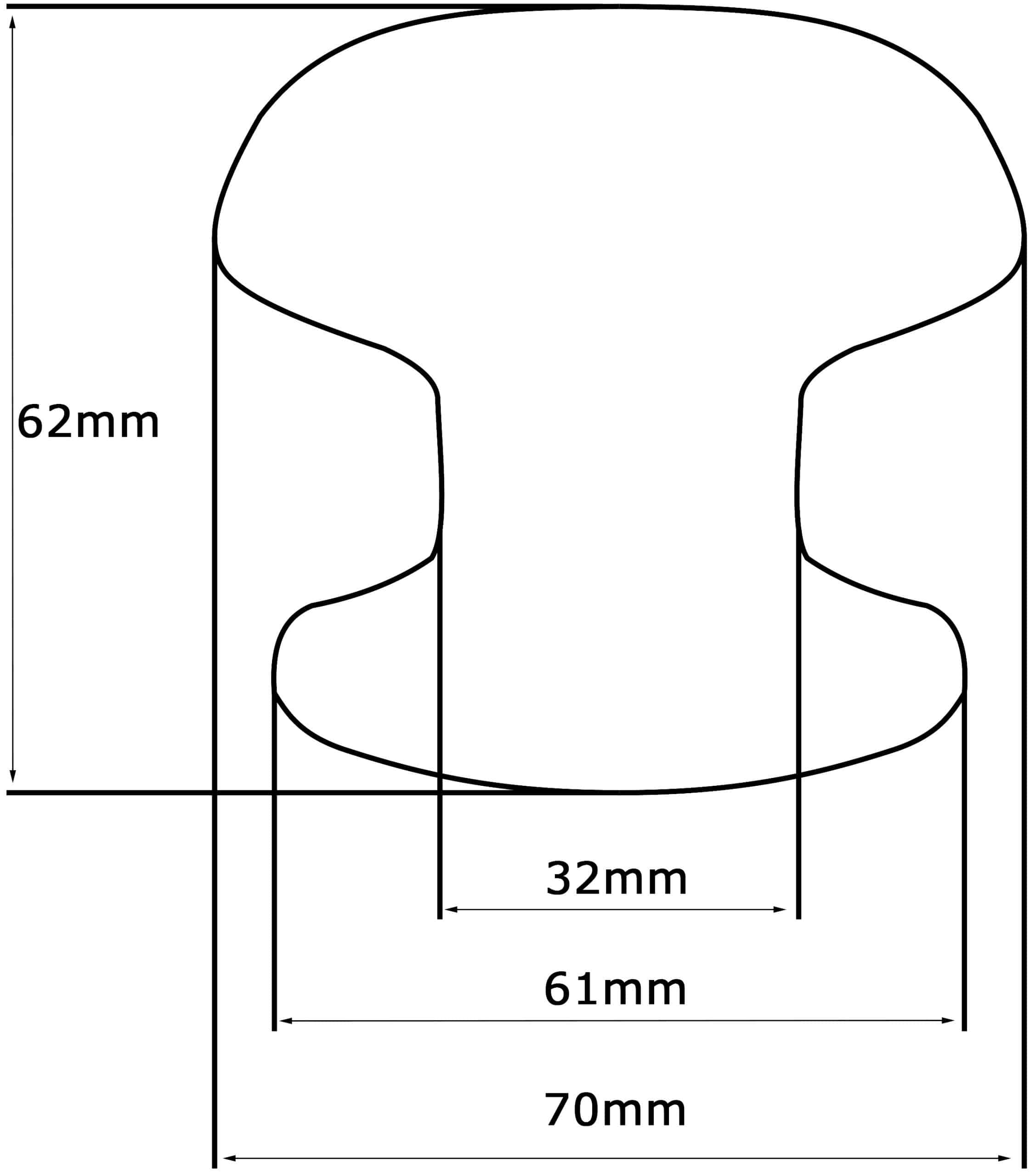 Bouton tirant de porte fixe Ø70 mm en aluminium Marron foncé - breveté - lot de 6 Bouton – Image 5