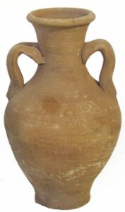 Amphore en terre cuite Artisanale H 20cm – Marron, Potterie