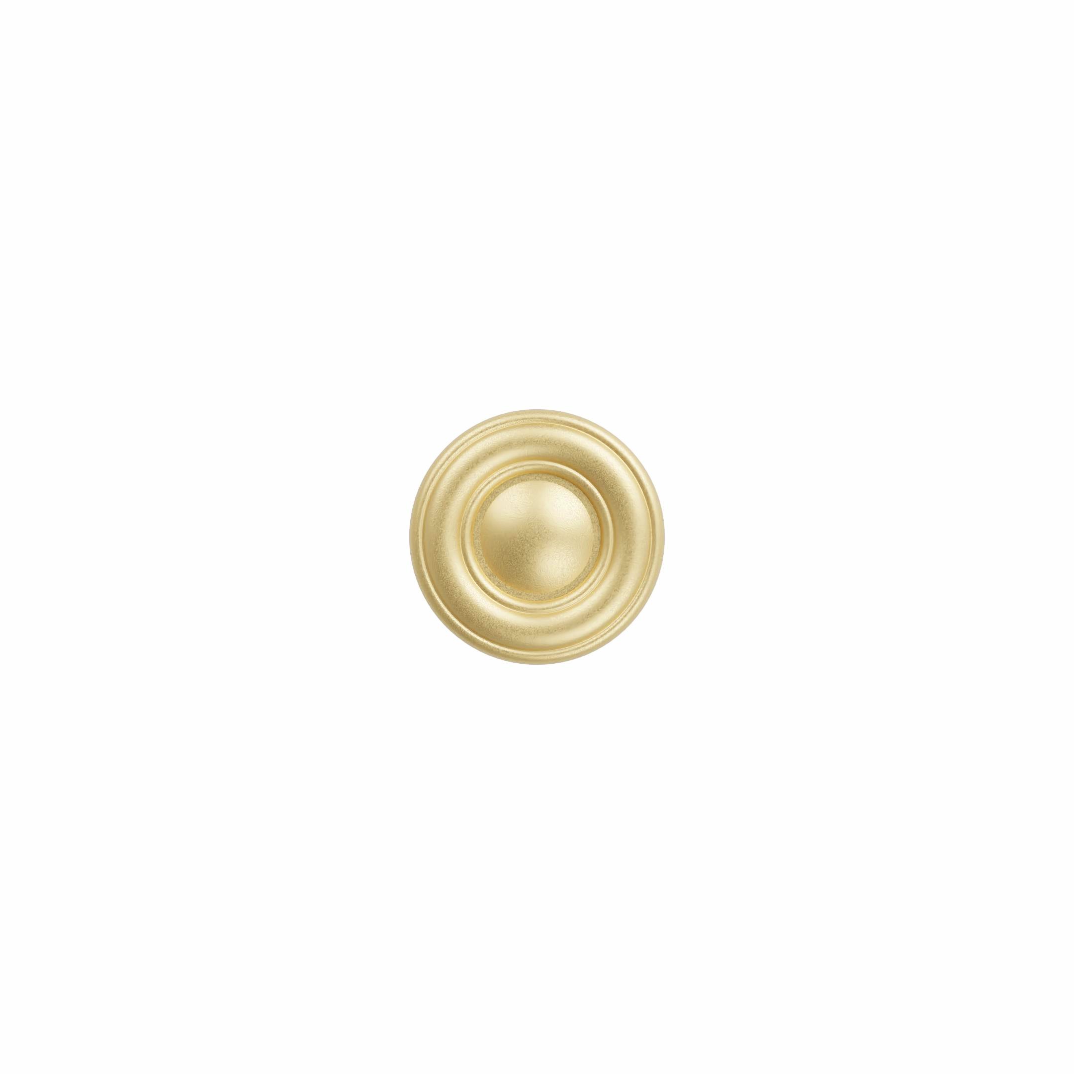 Bouton pour meuble en zamac Diamètre 25mm Fintion Galver - Jaune / doré, Zamak – Image 2
