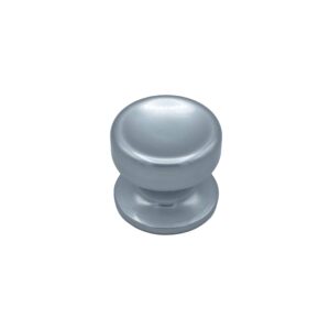 Bouton tirant de porte fixe Ø70 mm en aluminium Argent poli – breveté – lot de 6 Bouton – Gris / argent