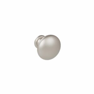 Bouton pour meuble en zamac Diamètre 25mm nickel galvanisé – Gris / argent, Zamak