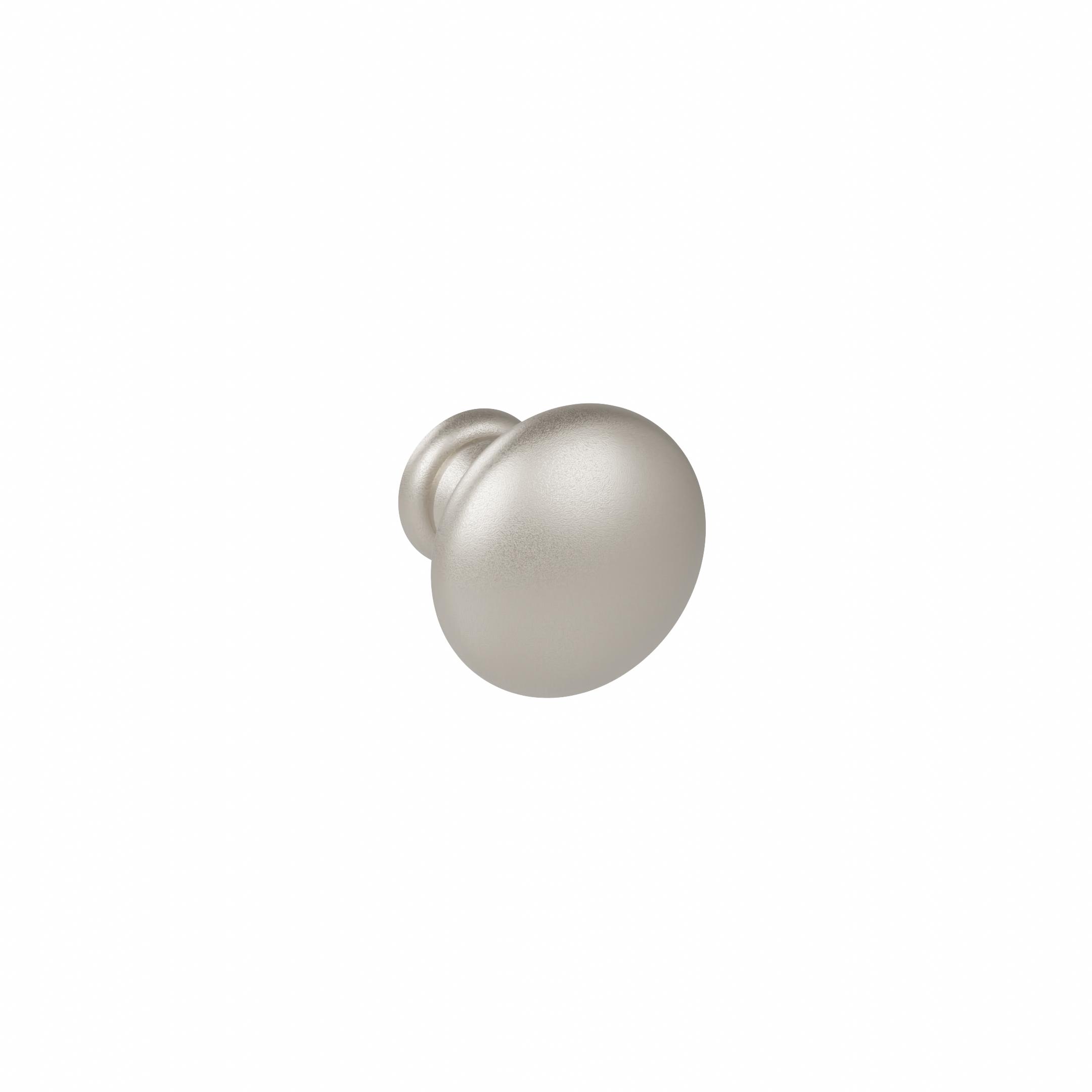 Bouton pour meuble Diamètre 25mm en zamac nickel galvanisé Lot de 25 - Gris / argent, Zamak