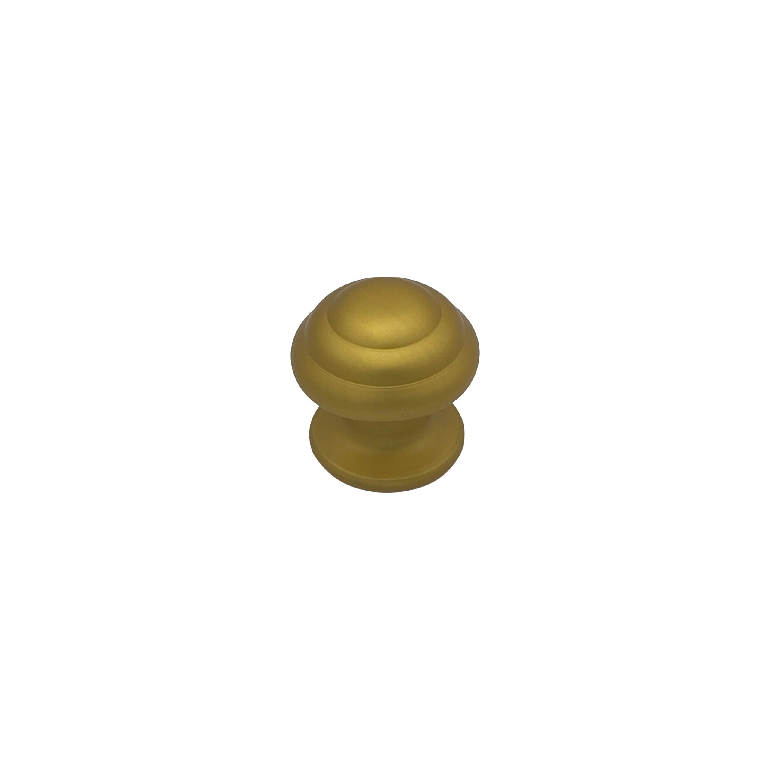 Bouton tirant de porte fixe Ø60 mm en aluminium Or satiné - breveté - lot de 6 Bouton - Jaune / doré