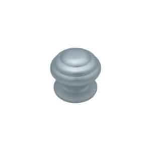 Bouton tirant de porte fixe Ø80 mm en aluminium Gris argent – breveté – Gris / argent
