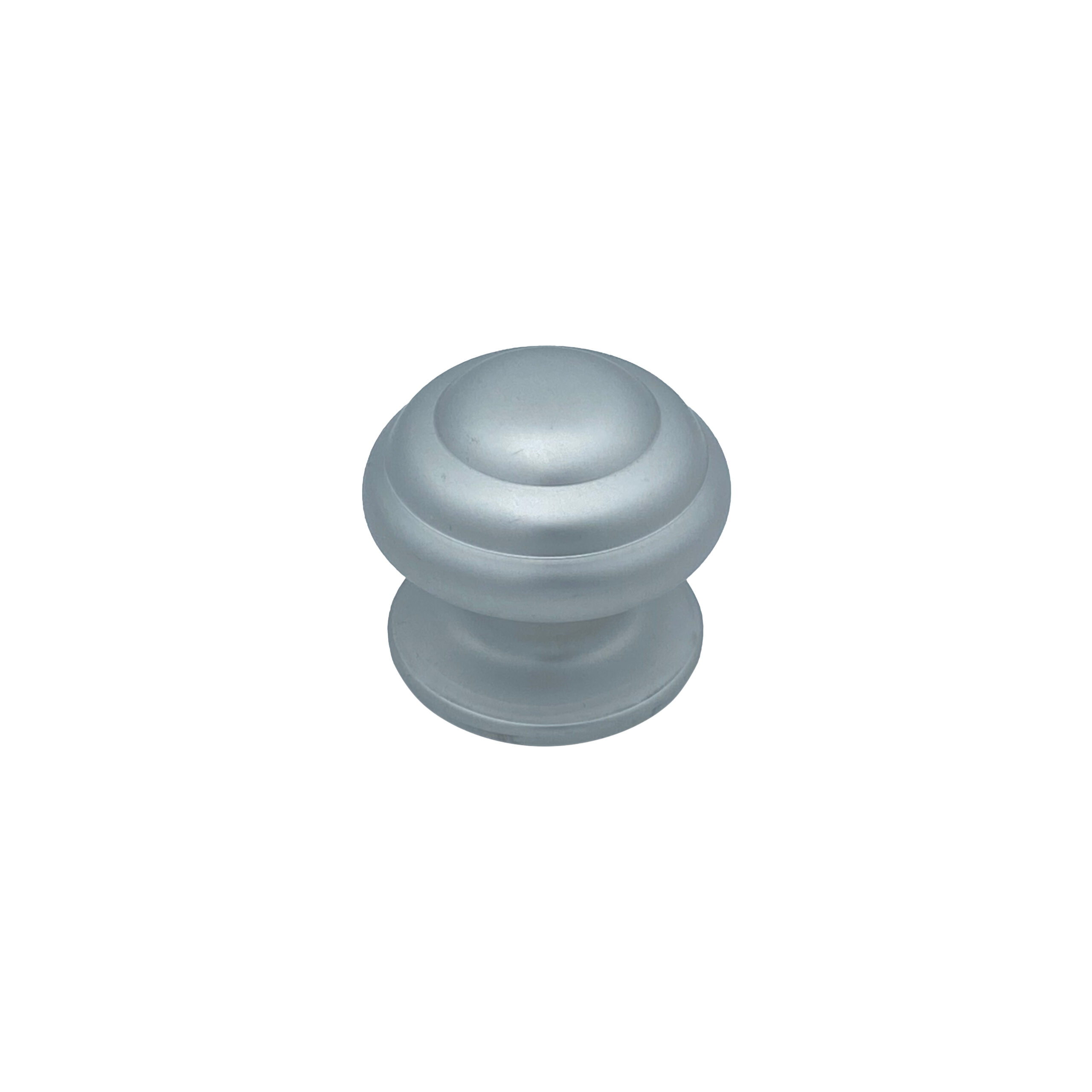 Bouton tirant de porte fixe Ø80 mm en aluminium Gris argent - breveté - Gris / argent