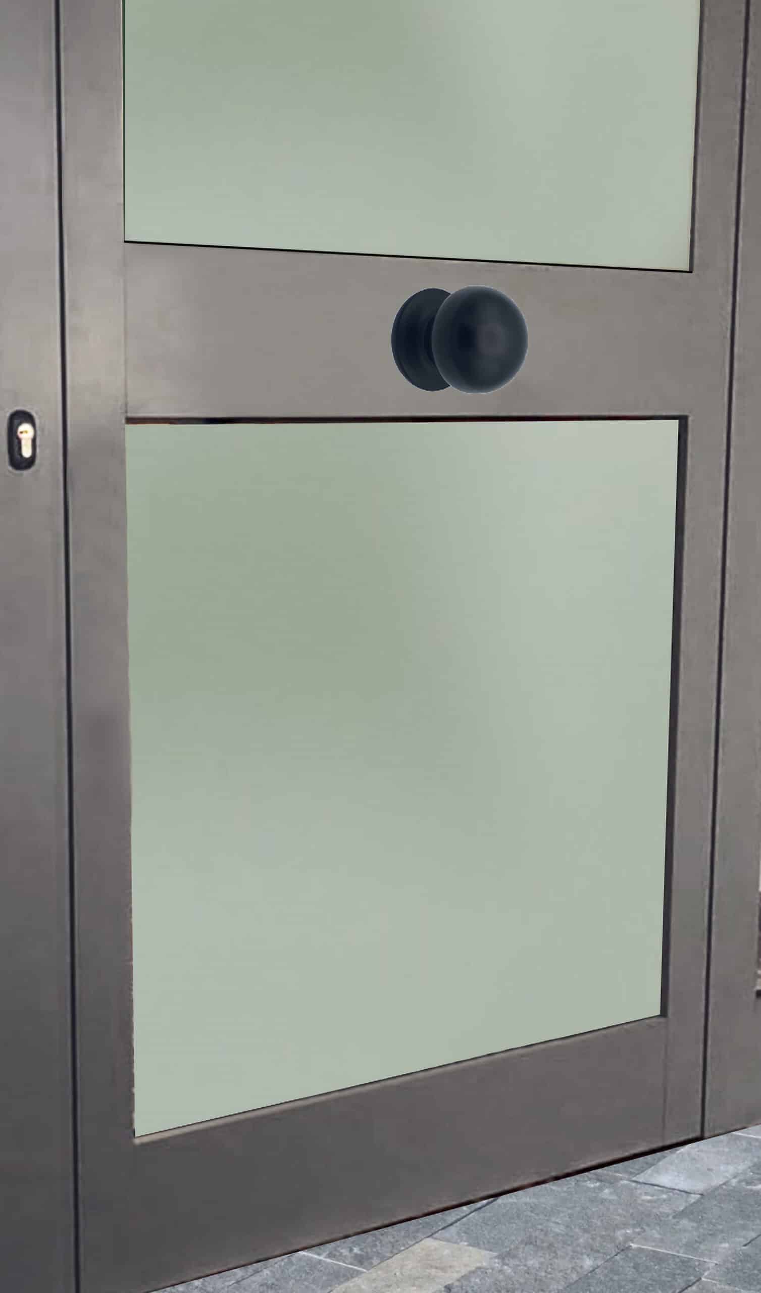Bouton tirant de porte fixe Ø70 mm en aluminium Noir - breveté - lot de 6 Bouton - immagine 4