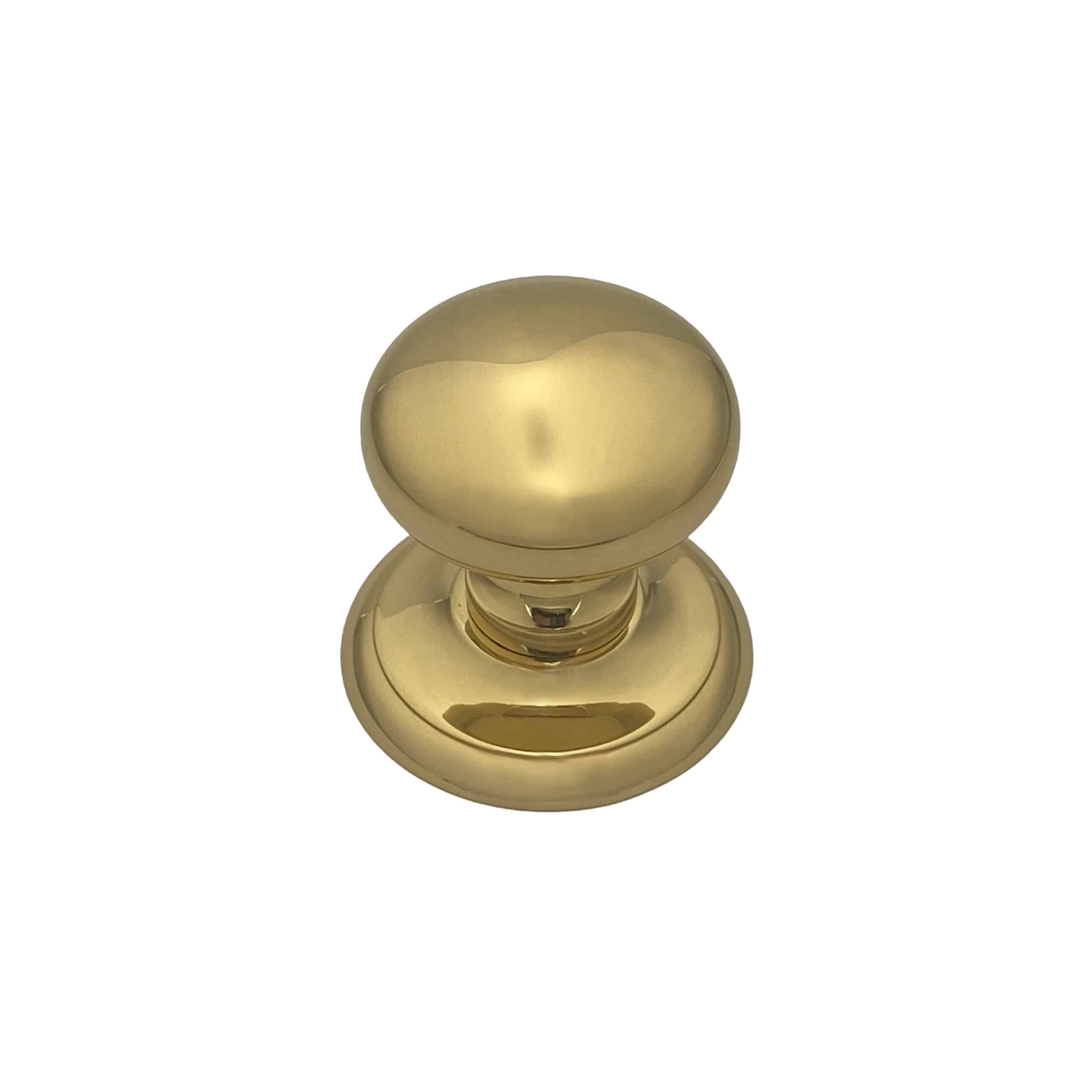 Bouton fixe en Laiton de tirage de porte Ø70 mm Laiton poli- lot de 6 Bouton - Jaune / doré