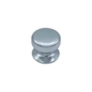 Bouton tirant de porte fixe Ø70 mm en aluminium Argent poli – breveté – lot de 6 Bouton – Gris / argent