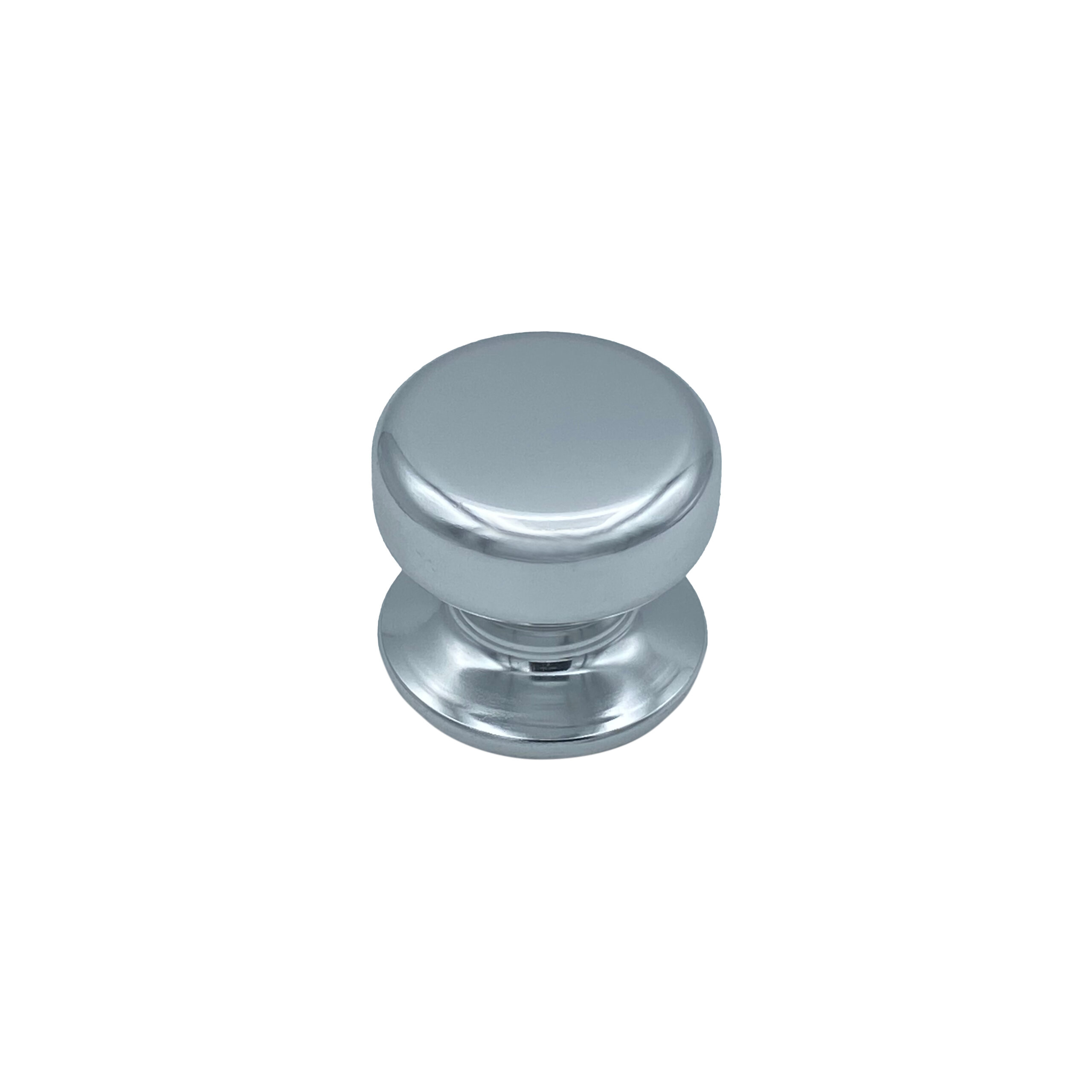 Bouton tirant de porte fixe Ø70 mm en aluminium Argent poli - breveté - lot de 6 Bouton - Gris / argent