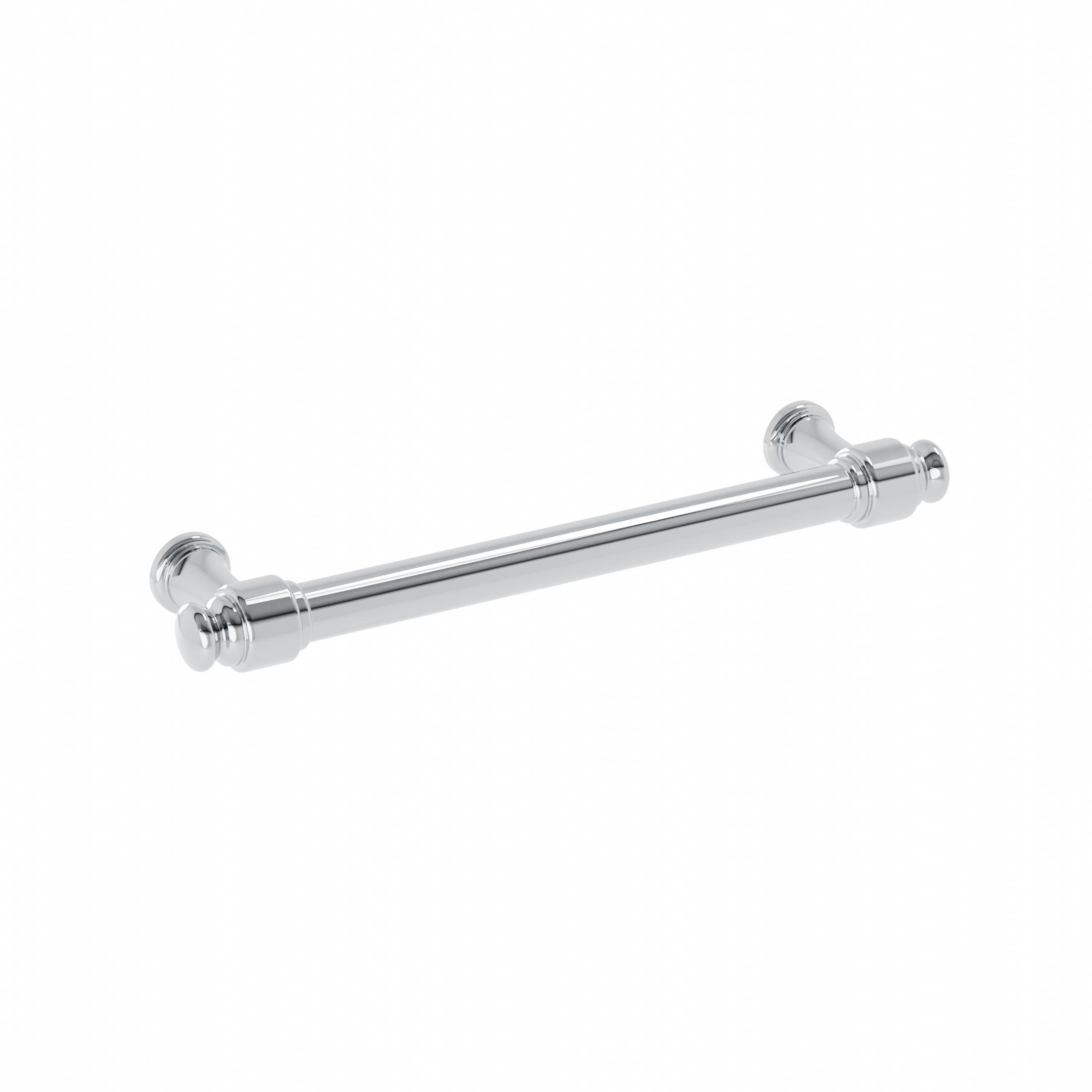 Poignée pour meubles en zamac Entraxe 128mm Polish chrome - Gris / argent, Zamak