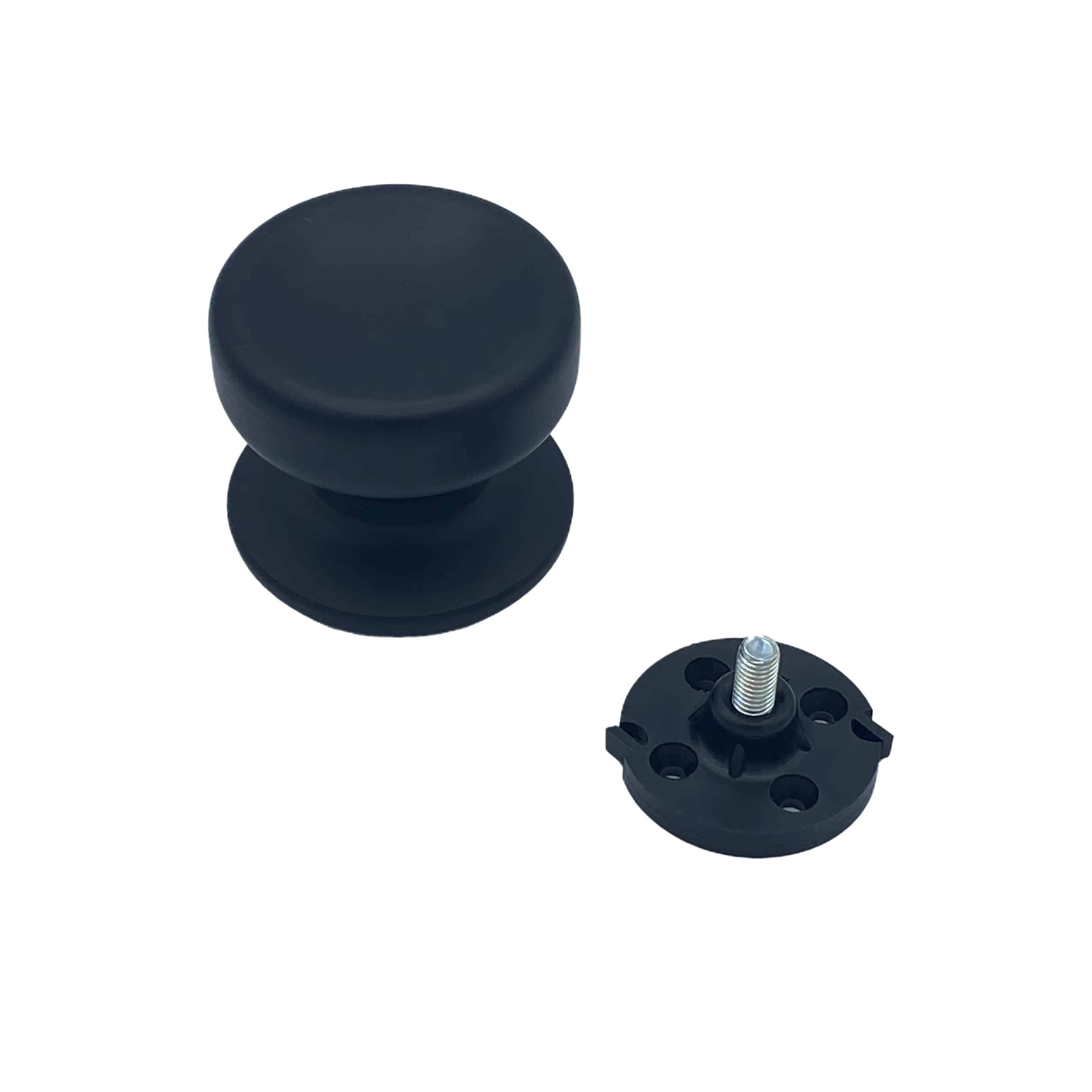 Bouton tirant de porte fixe Ø70 mm en aluminium Noir - breveté - immagine 2