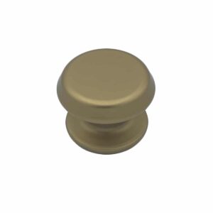Bouton tirant de porte fixe Ø80 mm en aluminium Bronze satiné – breveté – Orange / cuivré