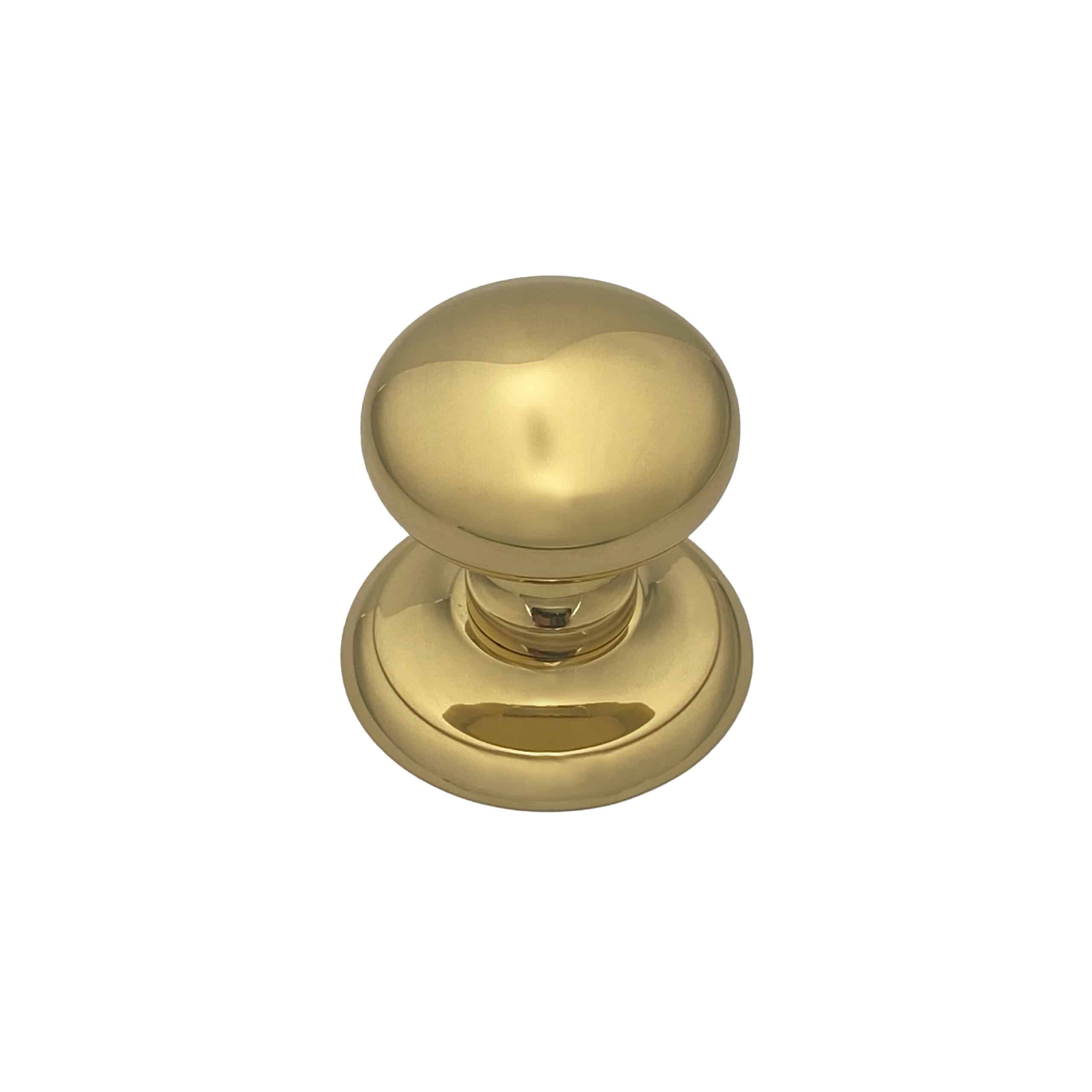 Bouton fixe de tirage de porte en Laiton Ø70 mm Laiton PVD Haute resistance - Jaune / doré