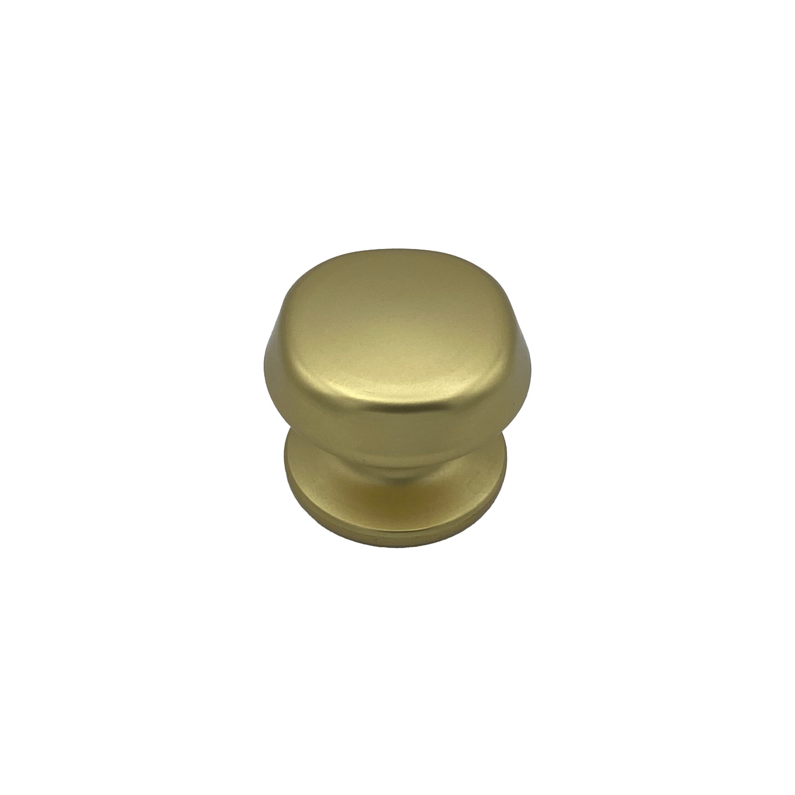 Bouton tirant de porte fixe Ø70 mm en aluminium Or satiné - breveté - lot de 6 Bouton - Jaune / doré