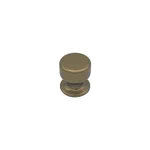 Bouton tirant de porte fixe Ø50 mm en aluminium Bronze poli – breveté – Orange / cuivré